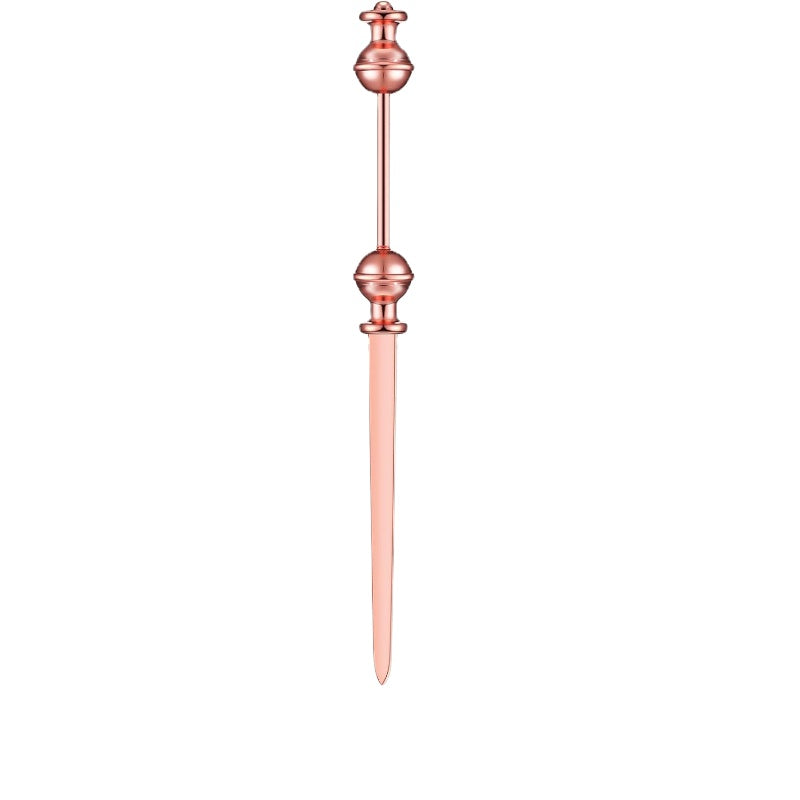 Wholesale Beadable Rose Gold Letter Opener Suitable For Beads With 3mm Hole Diameter