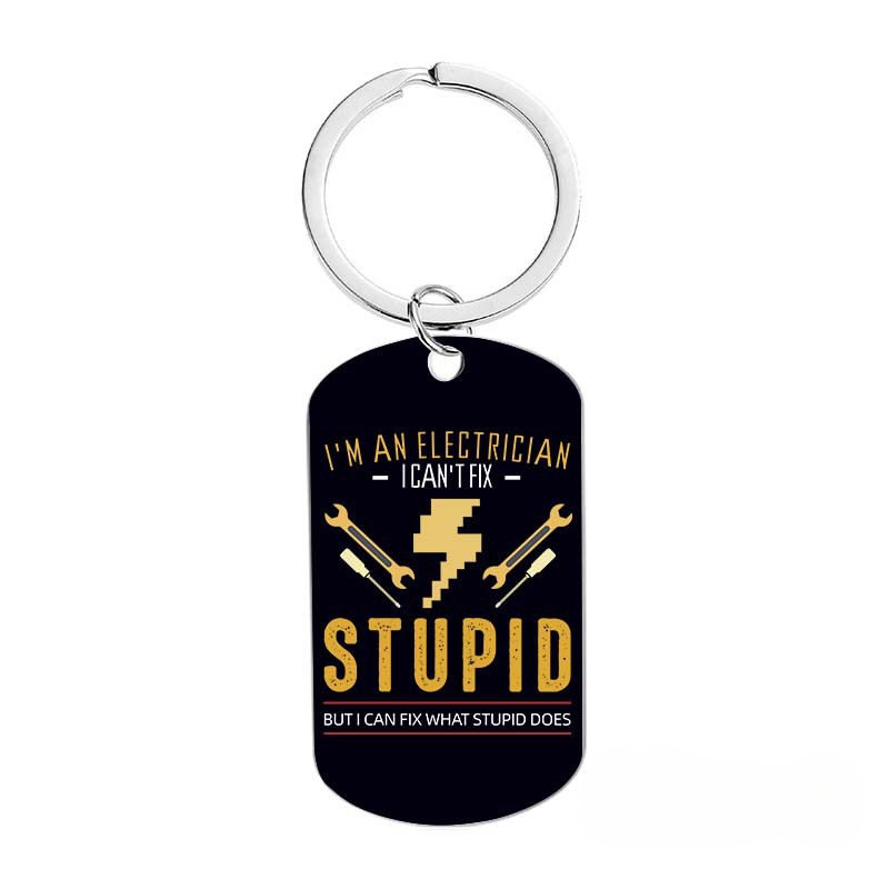 Keychains de acero inoxidable impreso al por mayor Día del Día del Padre del Padre