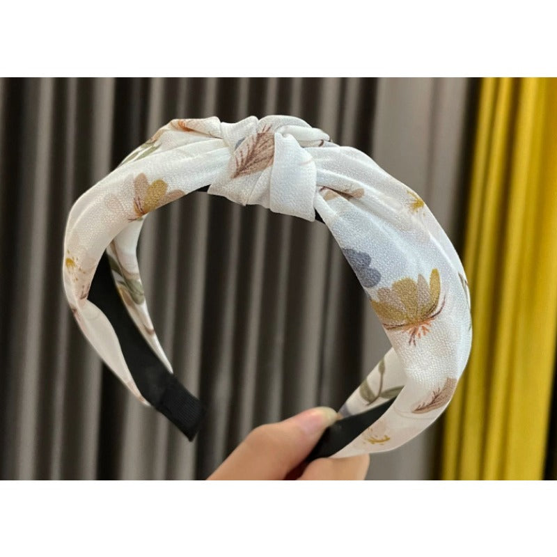 Wholesale Fabric Wide Edge Cross Knot Headband