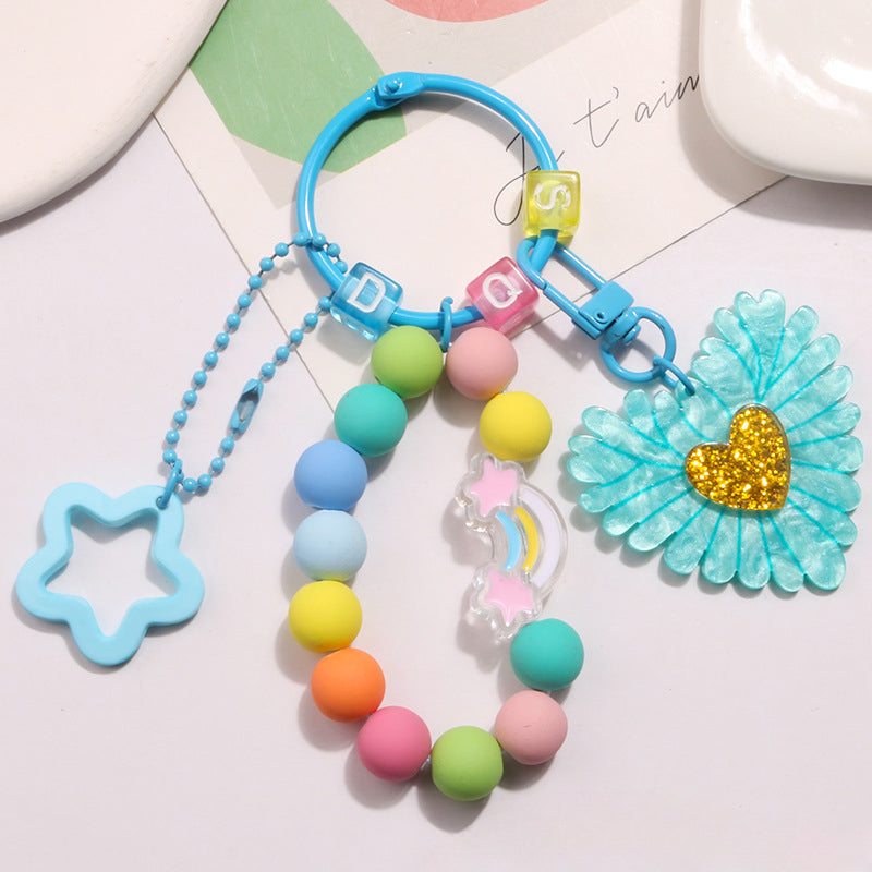 Llavero de corazón acrílico al por mayor