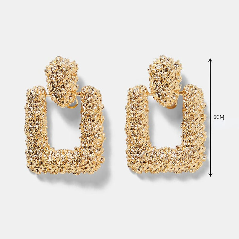 Wholesale Vintage Geometry Alloy Earrings