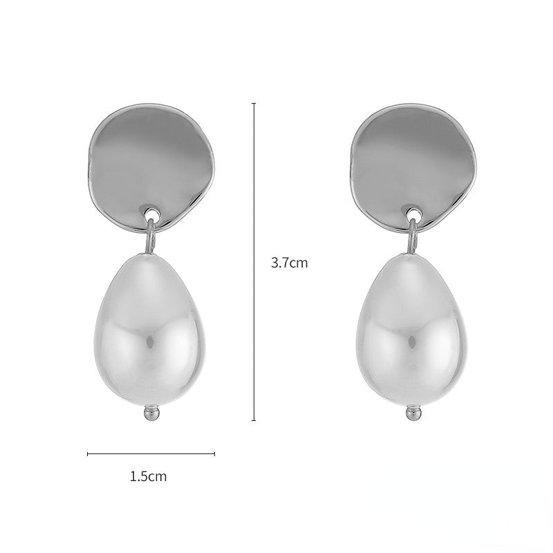 Pendientes Largos De Cobre De Perlas al por mayor