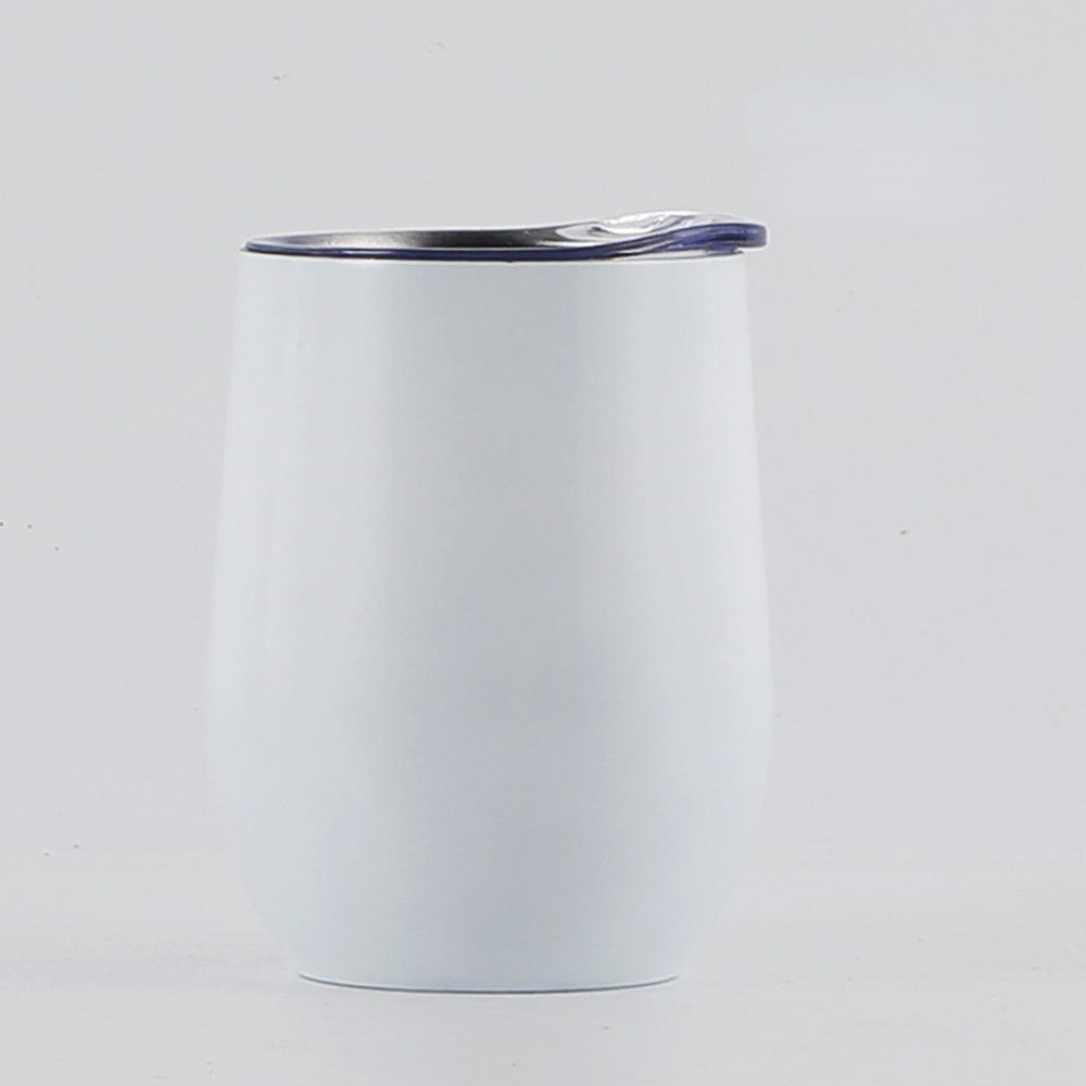 Wholesale Double Vacuum Stainless Steel Egg Shape Wine Glass