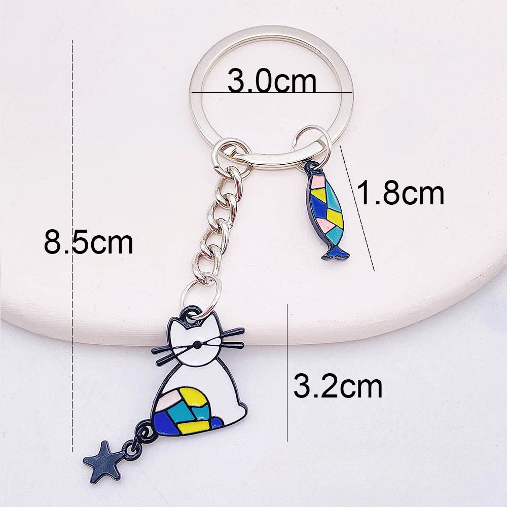 Wholesale Pet Cartoon Metal Keychains