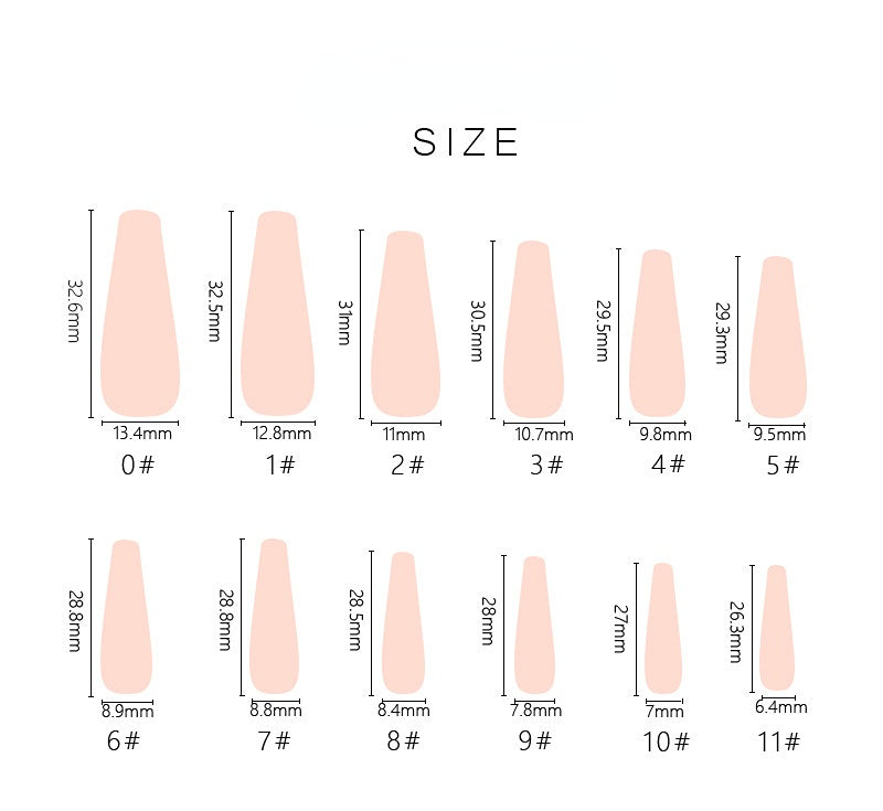 Parche de uñas de manicura de ballet largo con estampado de leopardo desnudo al por mayor