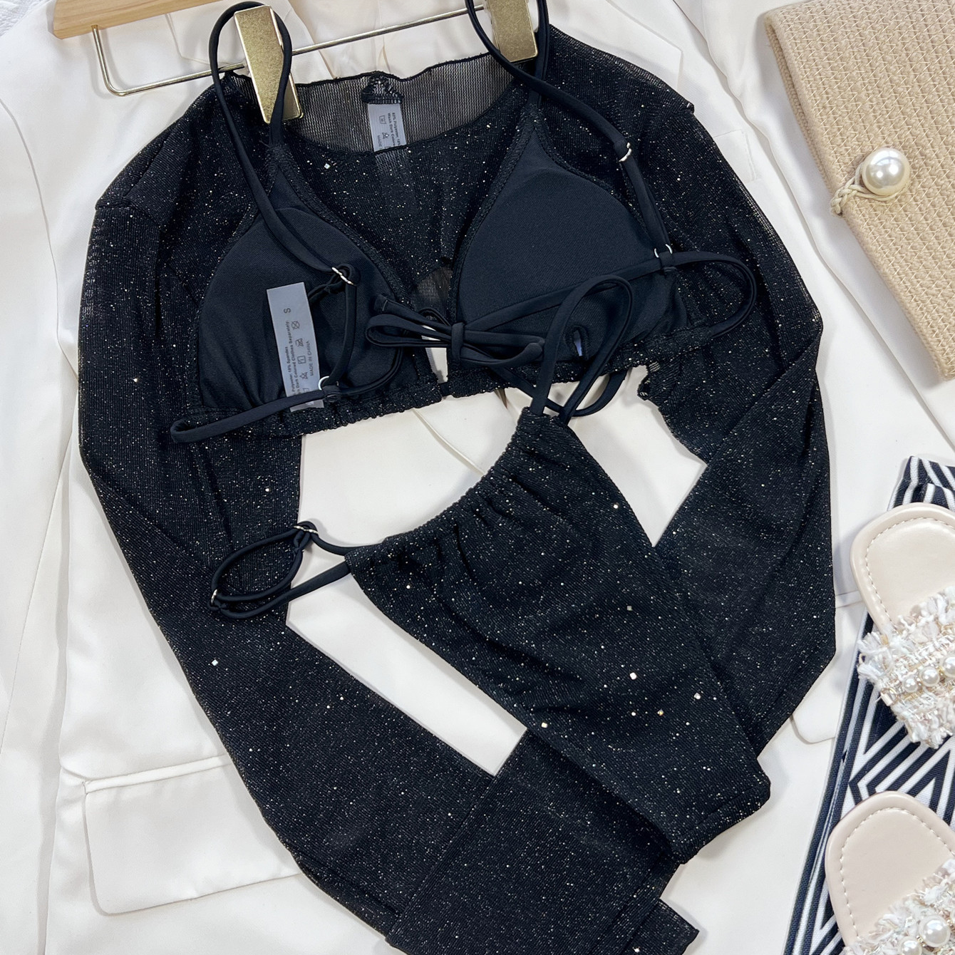 Trajes de baño divididos para mujeres de tres piezas al por mayor