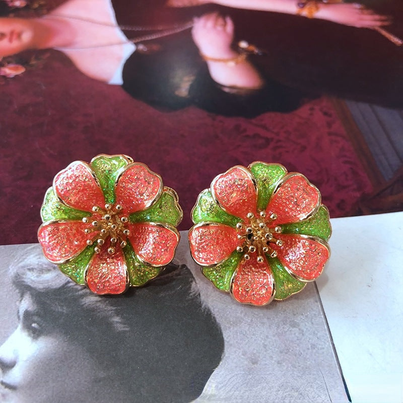 Pendientes De Aleación De Esmalte De Color al por mayor