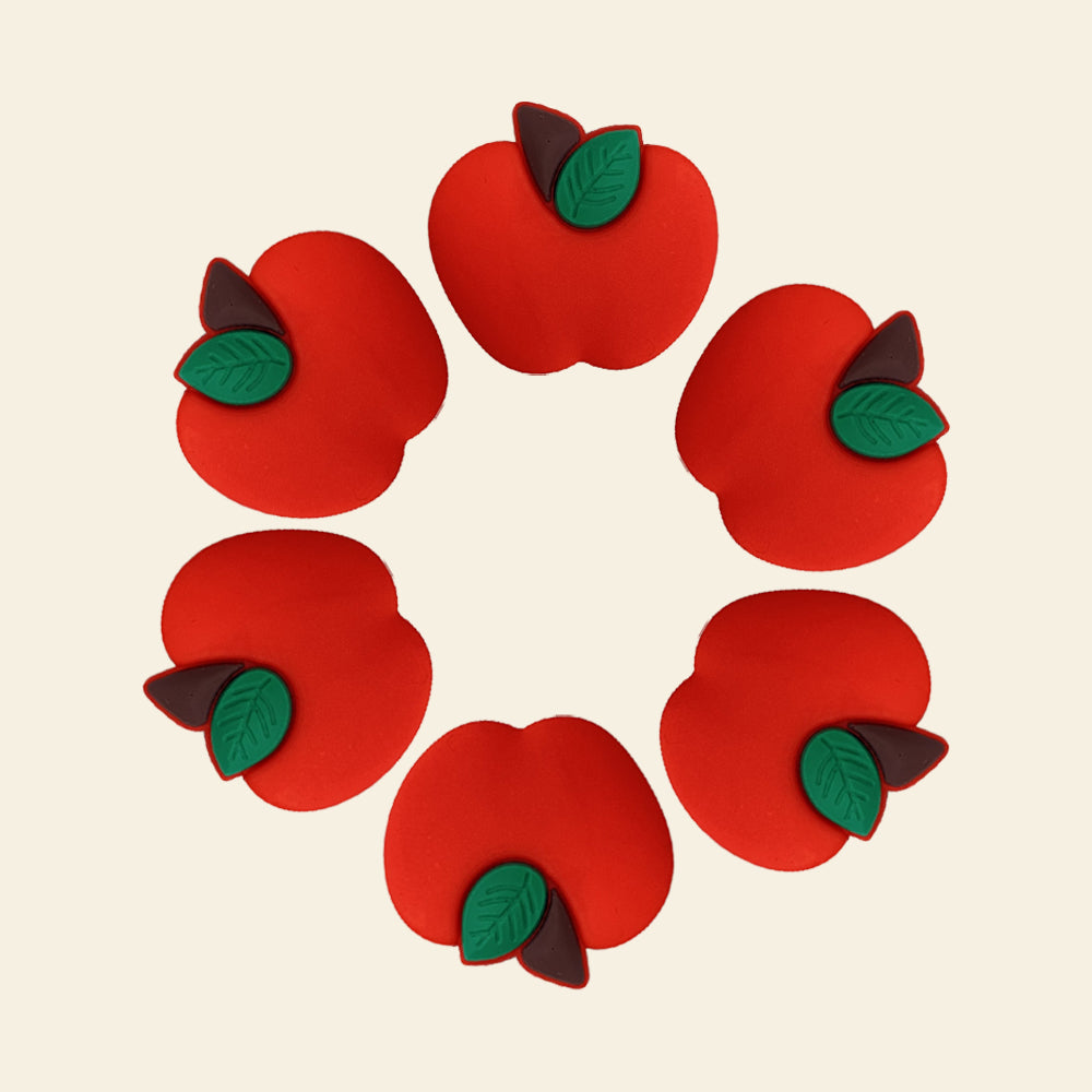 Wholesale 10pcs Cartoon Fruit Silicone Focal Beads