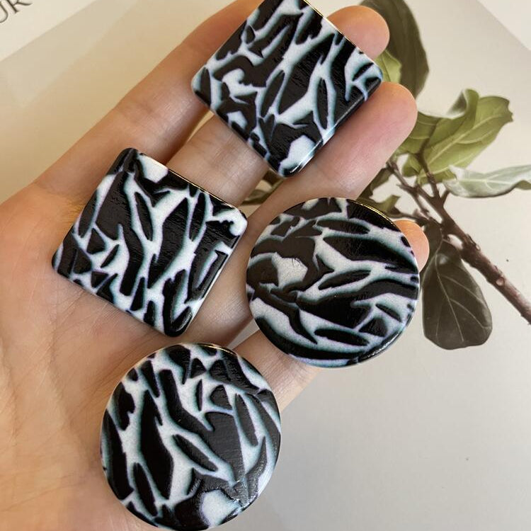 Wholesale Vintage Leopard Acrylic Earrings
