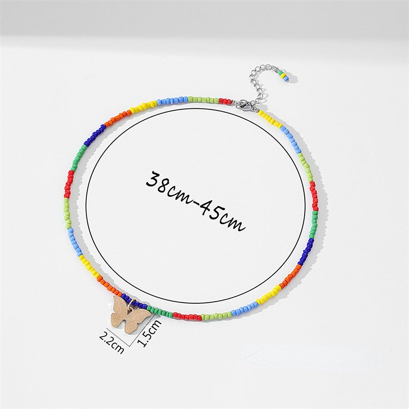 Collar De Perlas De Mariposa De Amor Bohemio al por mayor