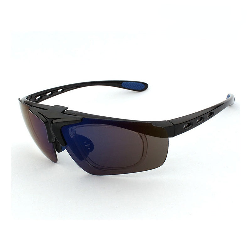 Venta al por mayor PC a prueba de viento y mirada, gafas de sol coloridas, gafas de sol de hombres y mujeres