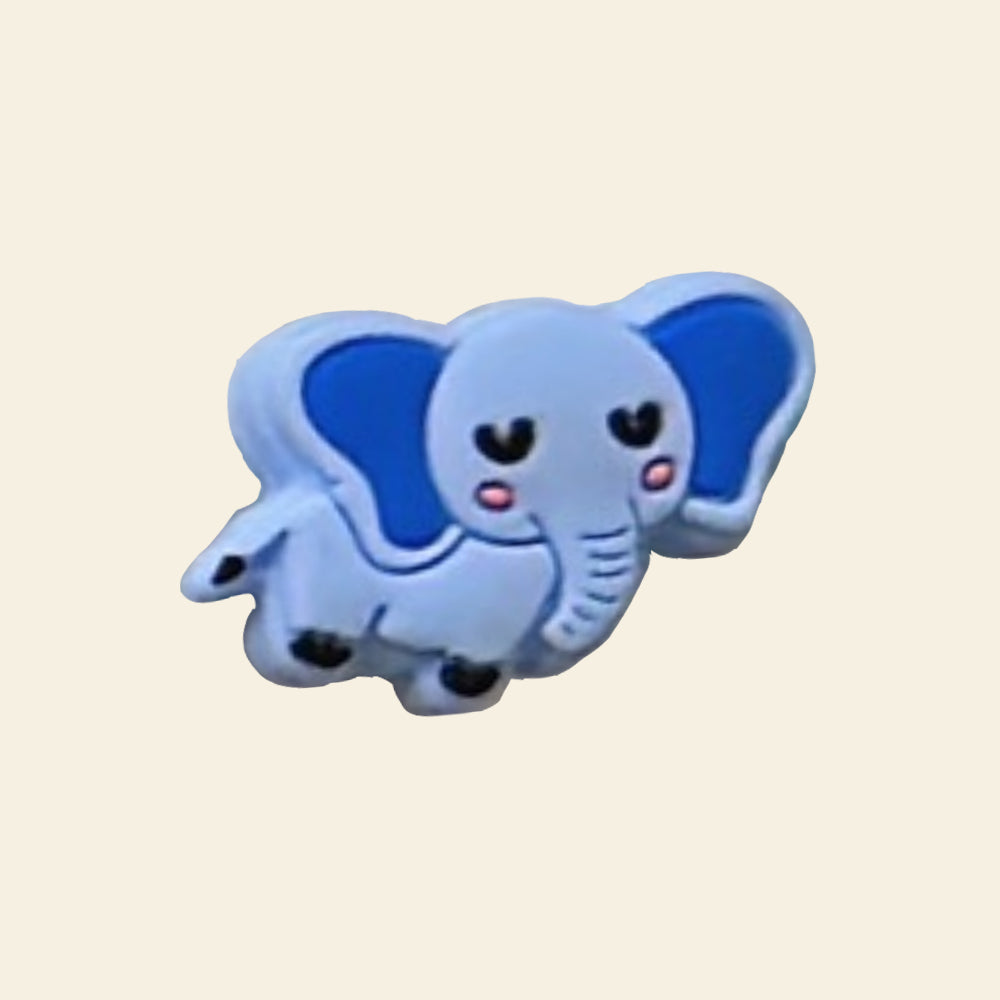 Wholesale 10pcs Cartoon Cute Elephant Silicone Focal Beads