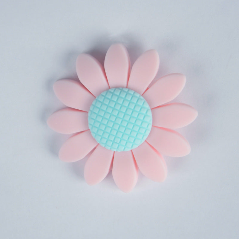 Wholesale 10PCS 40MM Sunflower Silicone Beads
