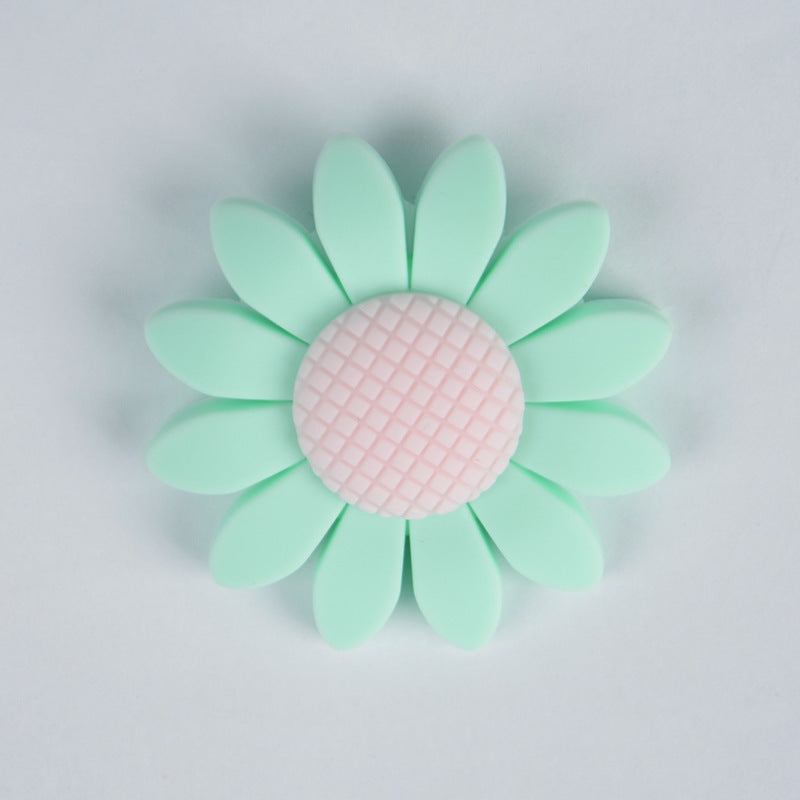 Wholesale 10PCS 40MM Sunflower Silicone Beads