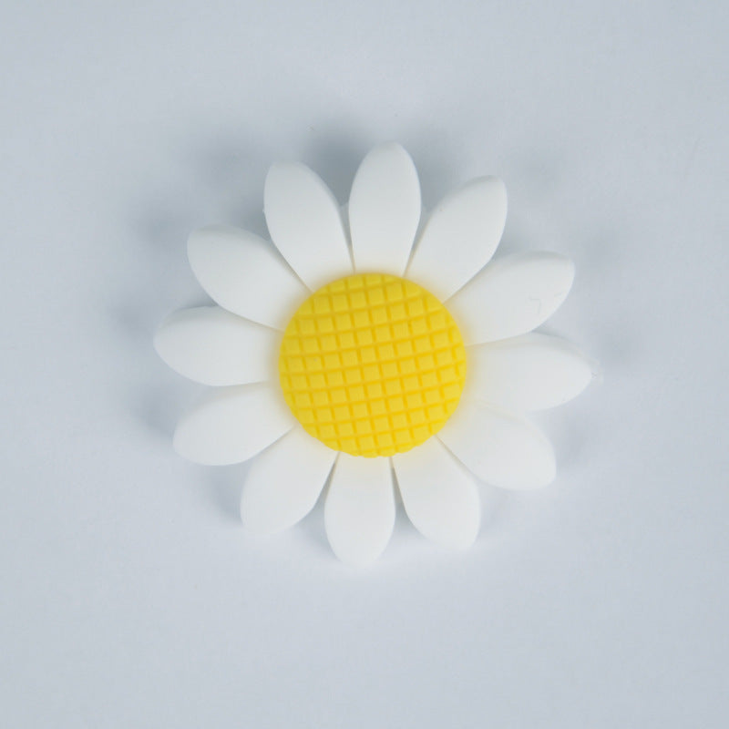 Wholesale 10PCS 40MM Sunflower Silicone Beads