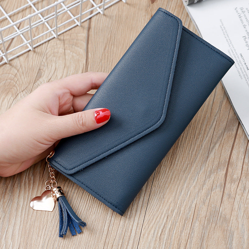 Wholesale PU Long Tassel Women's Wallet Card Bag