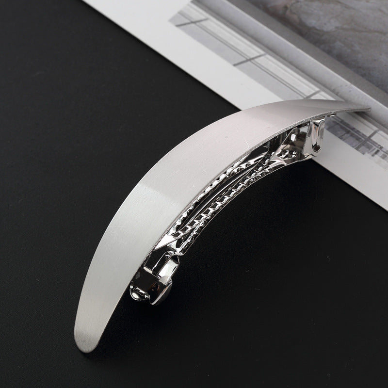 Pinzas De Pelo Ovaladas Largas Brillantes De Metal al por mayor