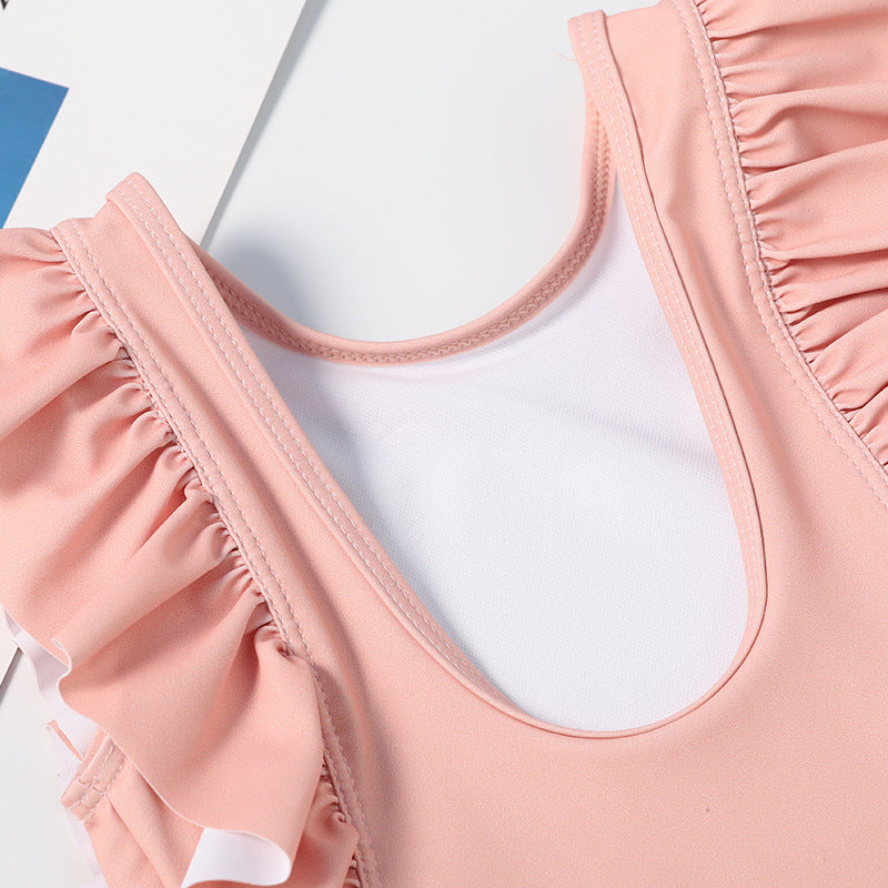 Wholesale Girls One Piece Cotton Swimwear