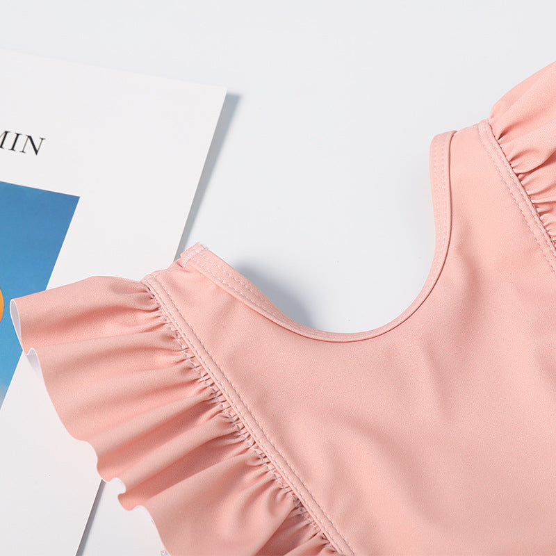 Wholesale Girls One Piece Cotton Swimwear