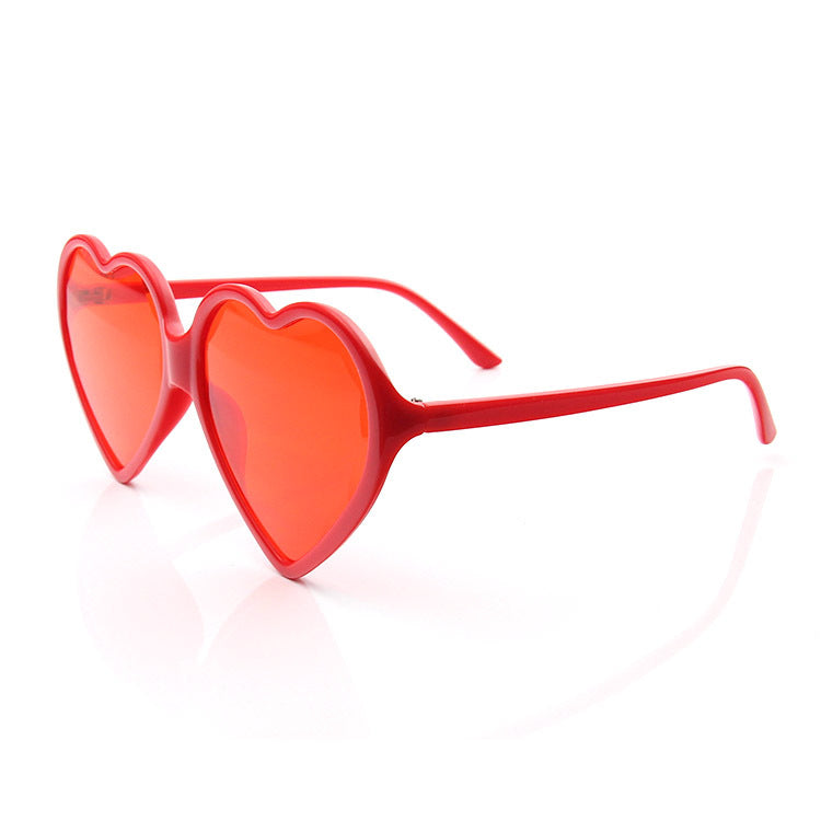 Wholesale Peach Heart Inverted PC Sunglasses