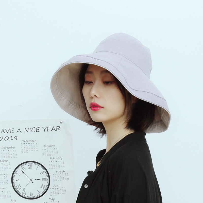 Wholesale Cotton Sunscreen Big Brim Fisherman Hat