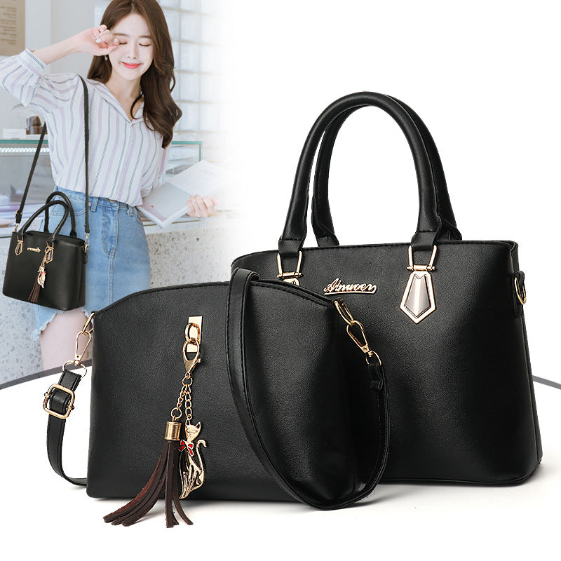 Wholesale PU Simple Mother-in-law Shoulder Bag