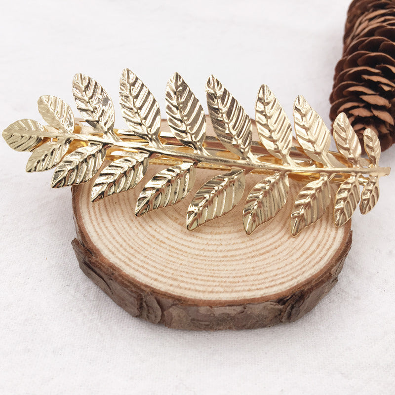 Wholesale Vintage Leaf Alloy Hair Clips