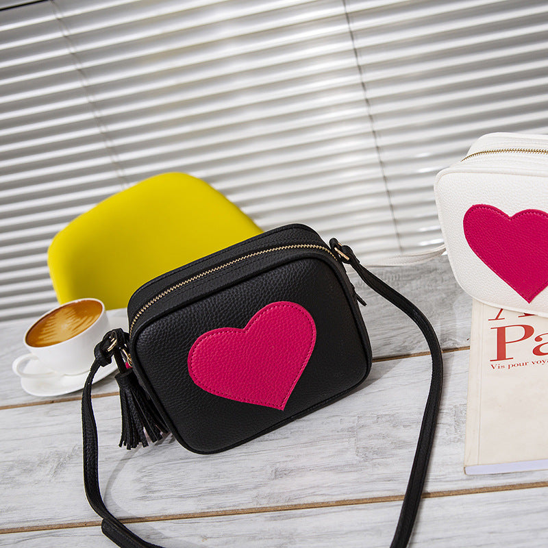 Wholesale PU Soft Leather Solid Color Messenger Shoulder Bag