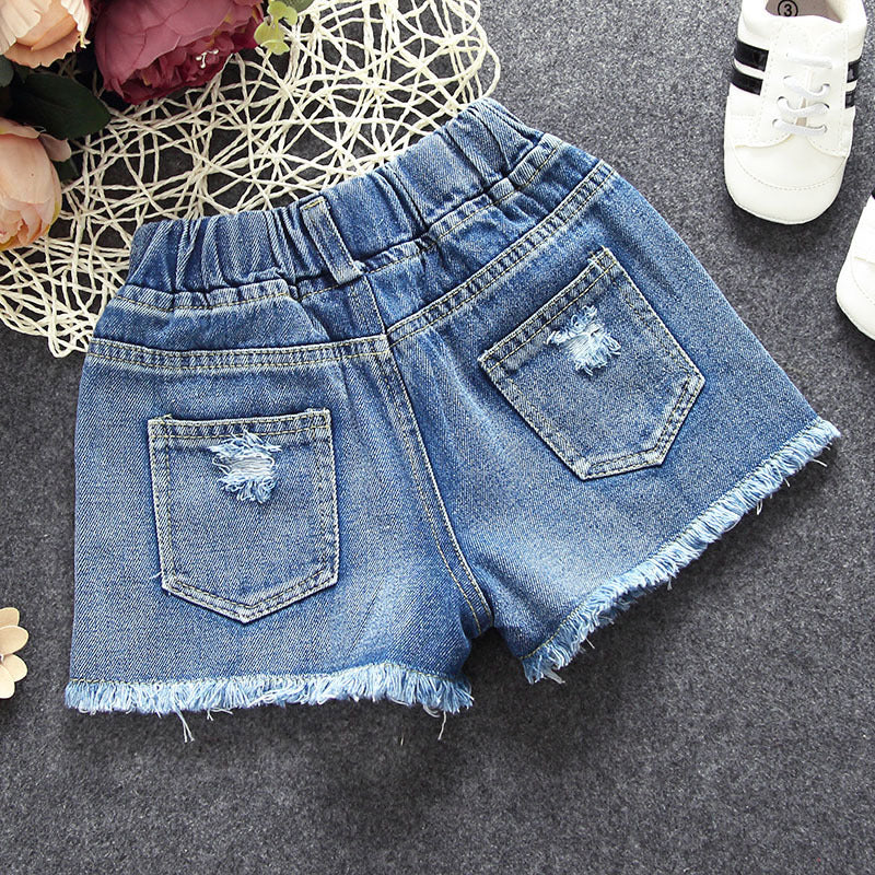 Wholesale Girls Cotton Denim Pants Baby Clothes