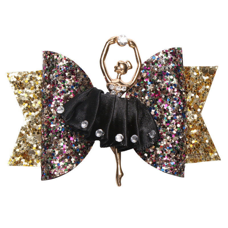 Wholesale Ballet Girl Glitter Rhinestone Hair Clips