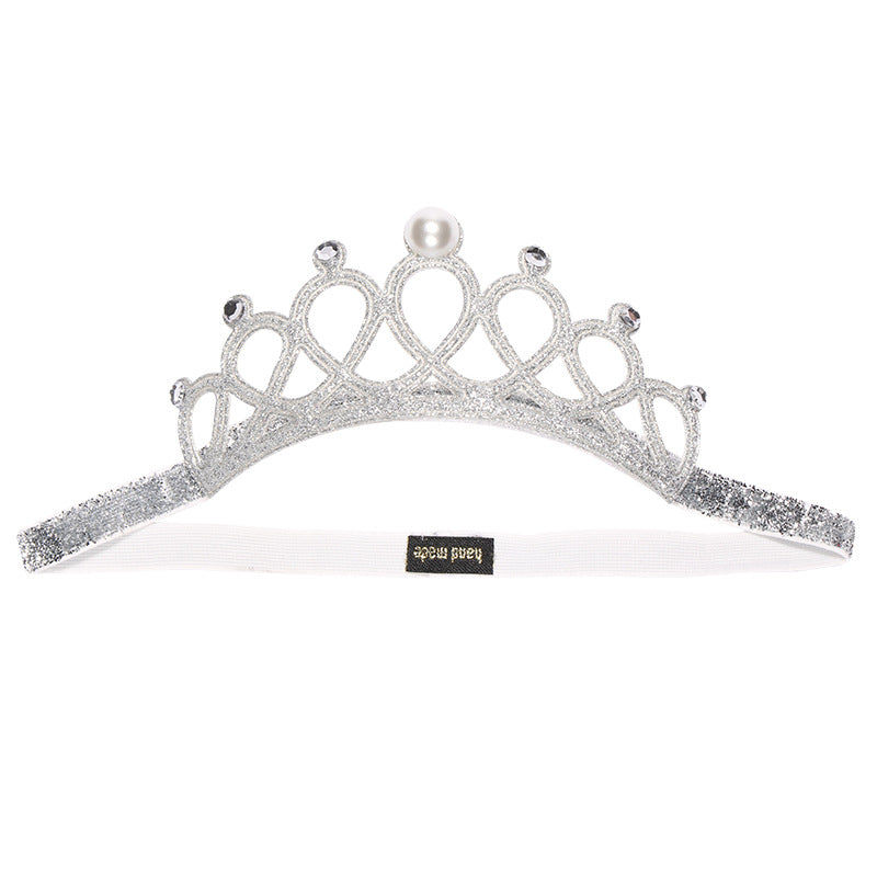 Wholesale Sweet Princess Glitter Rhinestone Crown Headband