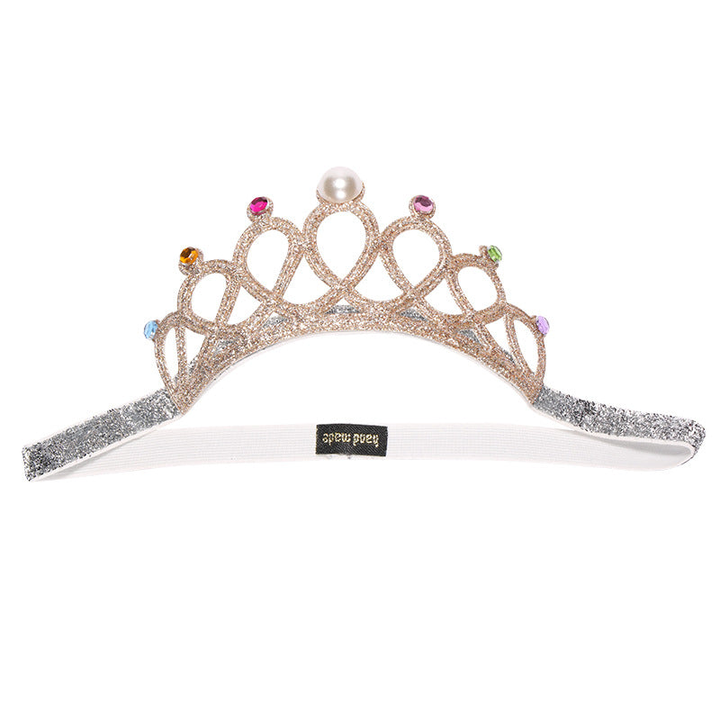 Wholesale Sweet Princess Glitter Rhinestone Crown Headband