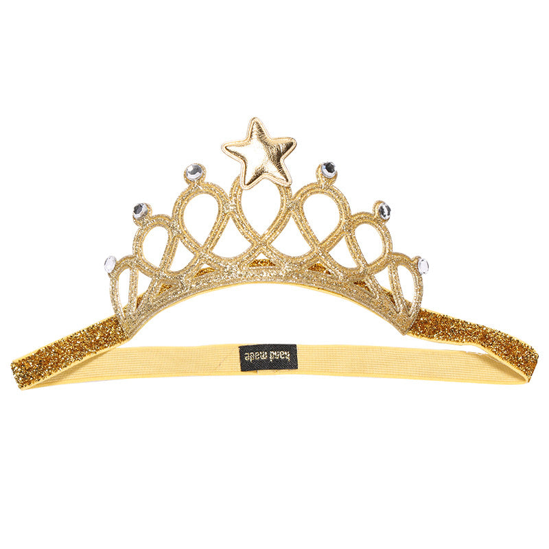 Wholesale Sweet Princess Glitter Rhinestone Crown Headband