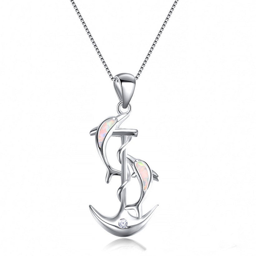 Wholesale 2 Dolphin Alloy Necklaces