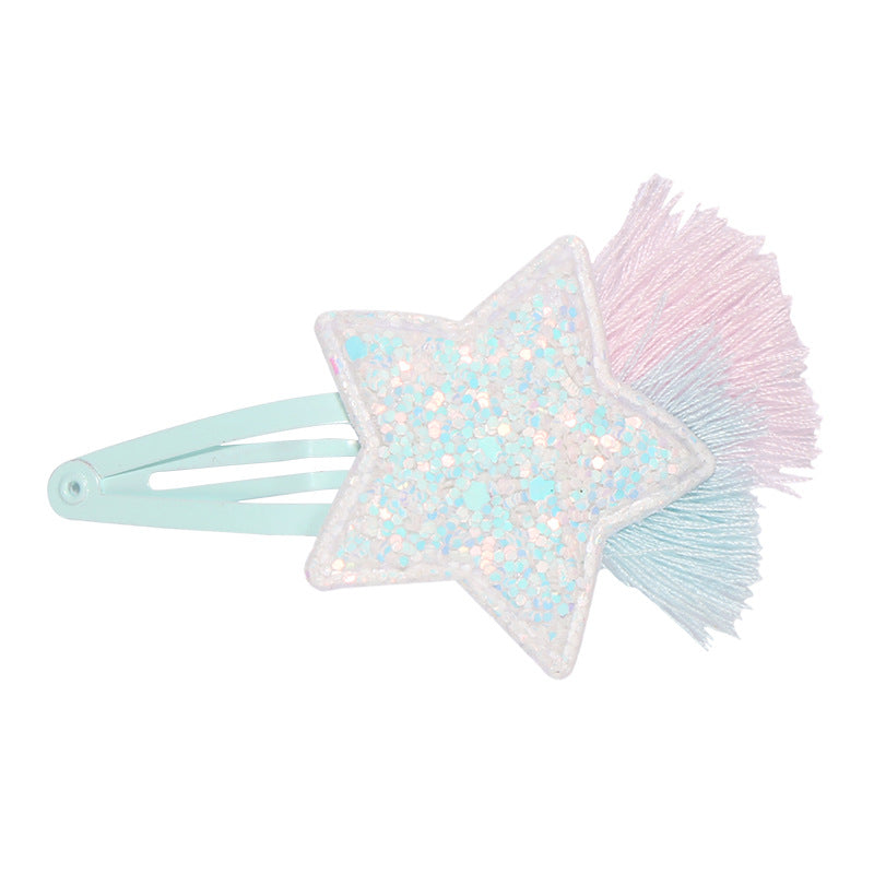 Wholesale Moon Cloth Hair Clips
