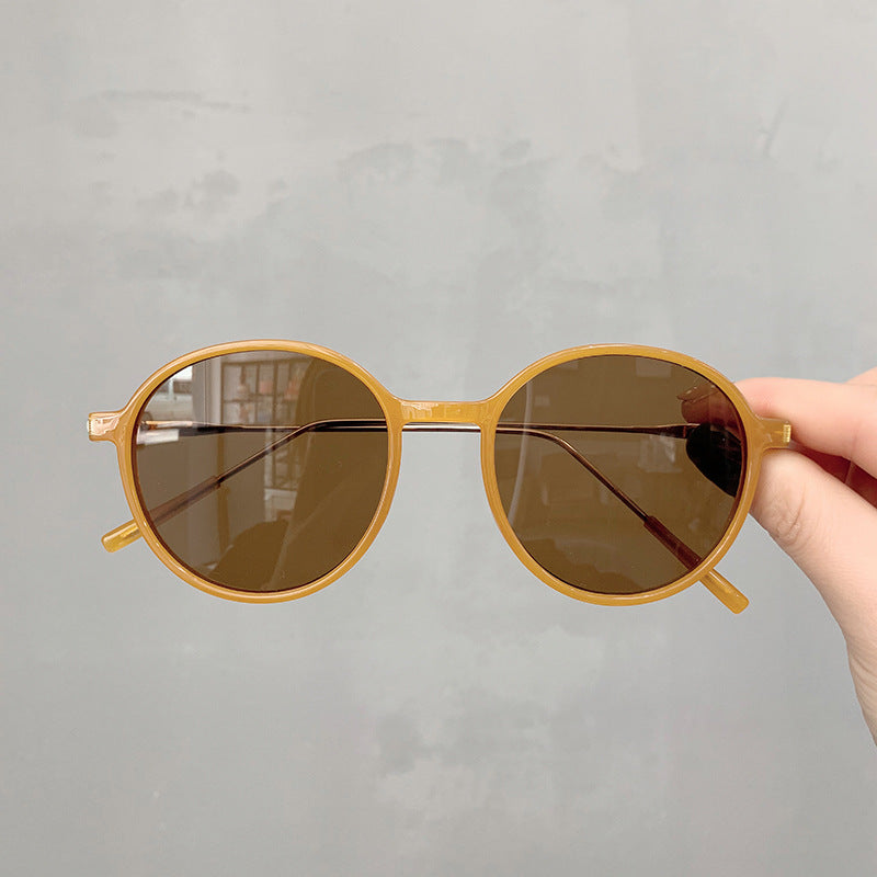 Wholesale PC Retro Personality Round Frame Sunglasses