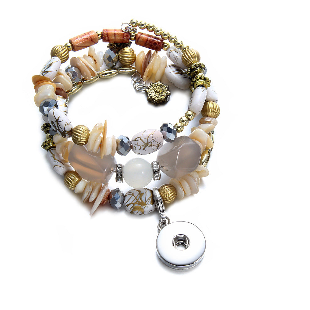 Wholesale Alloy Buckle Leather Bracelet