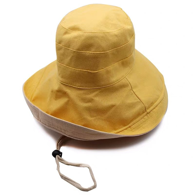 Wholesale Cotton Sunscreen Big Brim Fisherman Hat