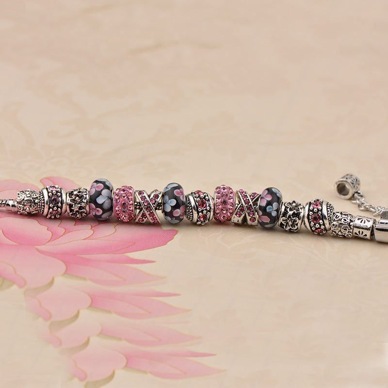 Pulsera Completa De Cuentas De Diamantes Sakura al por mayor