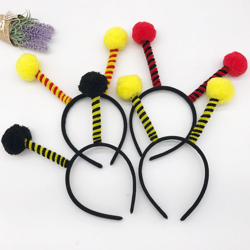 Wholesale Fabric Hairy Bee Ant Headwear Headband