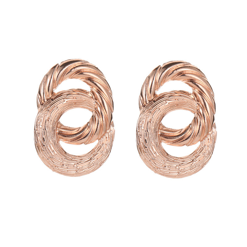 Wholesale Figure 8 Twist Alloy Earrings