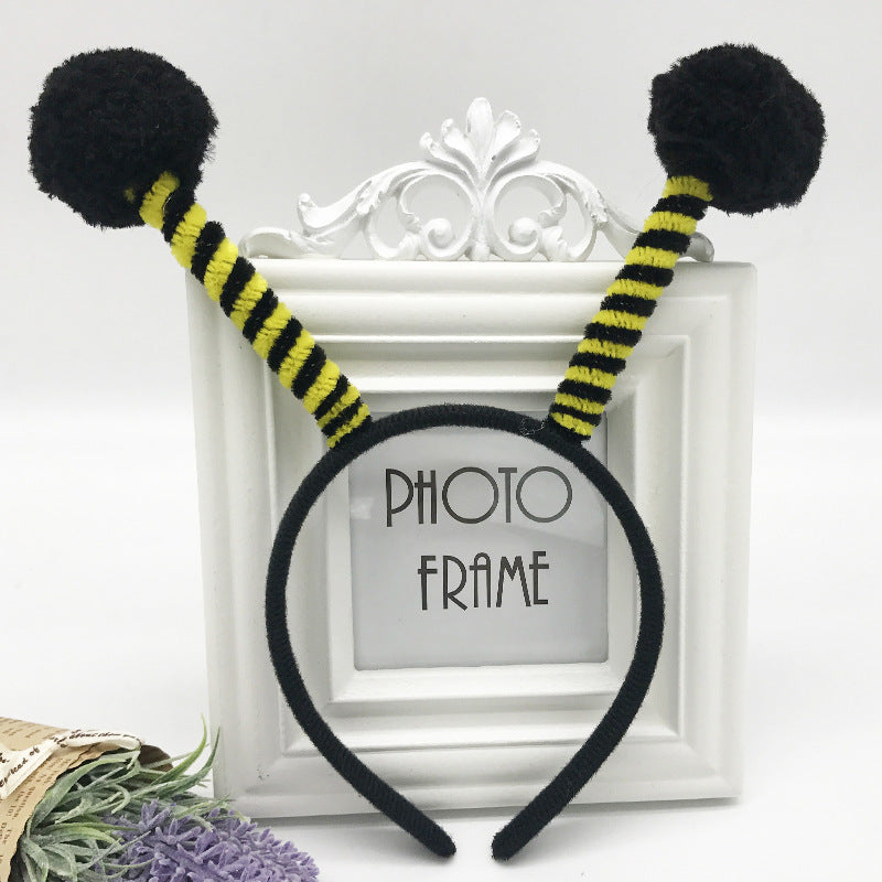 Wholesale Fabric Hairy Bee Ant Headwear Headband