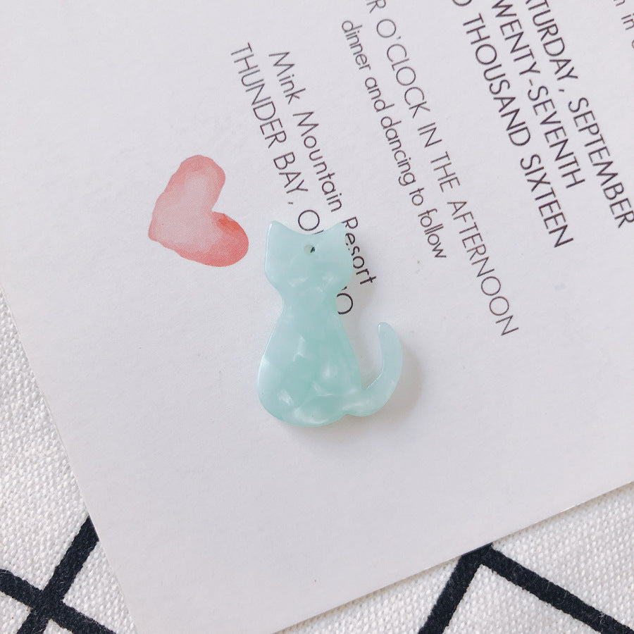 Wholesale 10PCS Cat Acrylic Beads