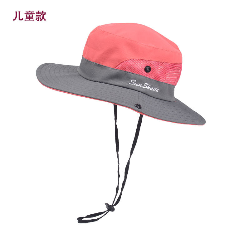 Venta al por mayor Dacron Summer Women's Outdoor Sunshade Hat Sunscreen Fisherman Hat