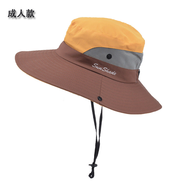 Venta al por mayor Dacron Summer Women's Outdoor Sunshade Hat Sunscreen Fisherman Hat