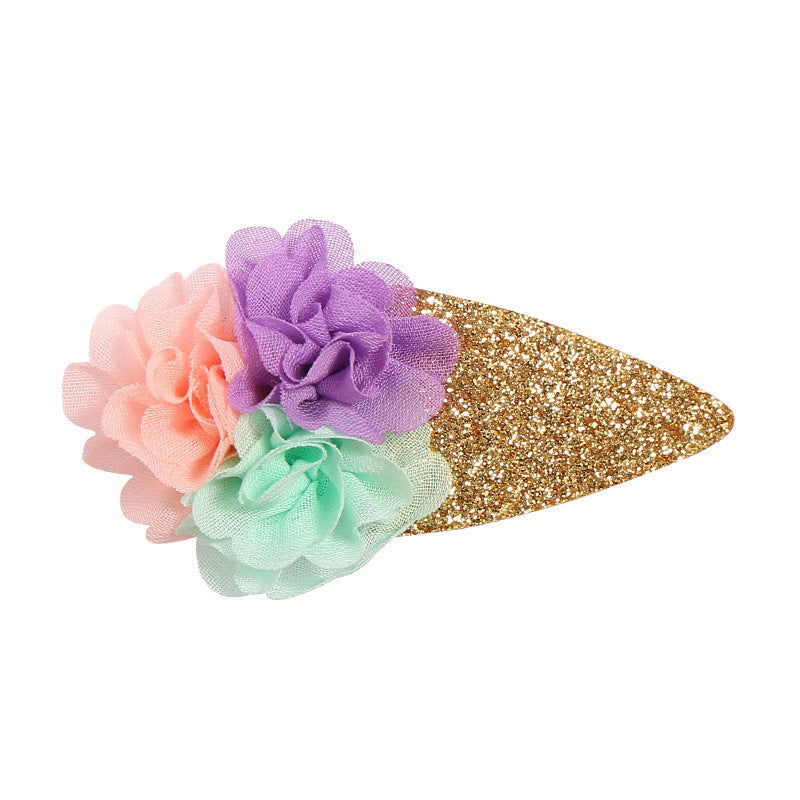 Wholesale Ice Cream Cones Cloth Hair Clips