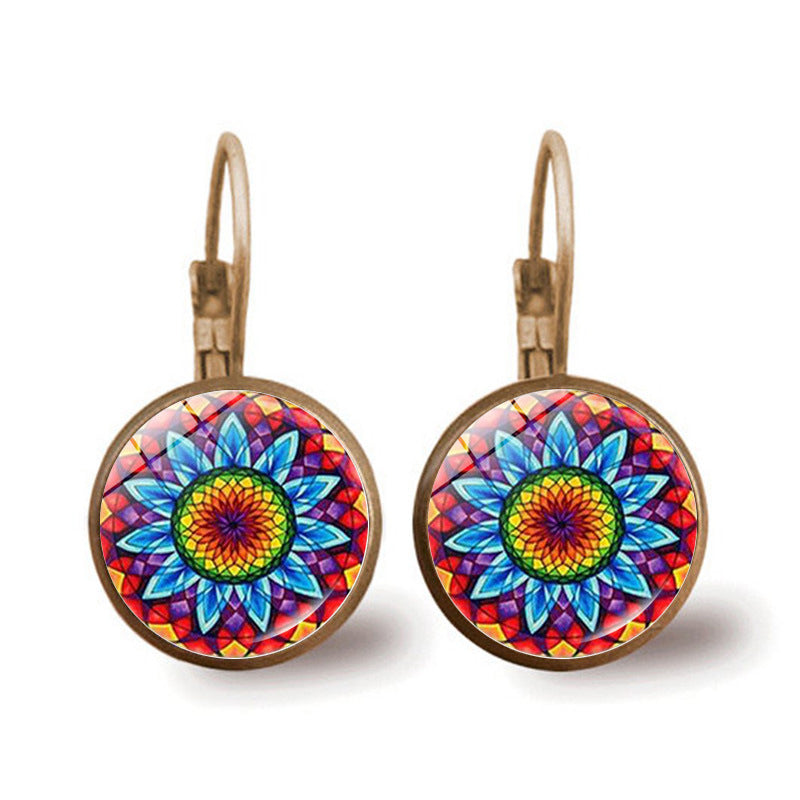 Wholesale Mandala Alloy Earrings