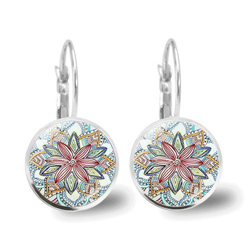Wholesale Mandala Alloy Earrings