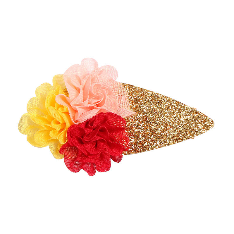 Wholesale Ice Cream Cones Cloth Hair Clips