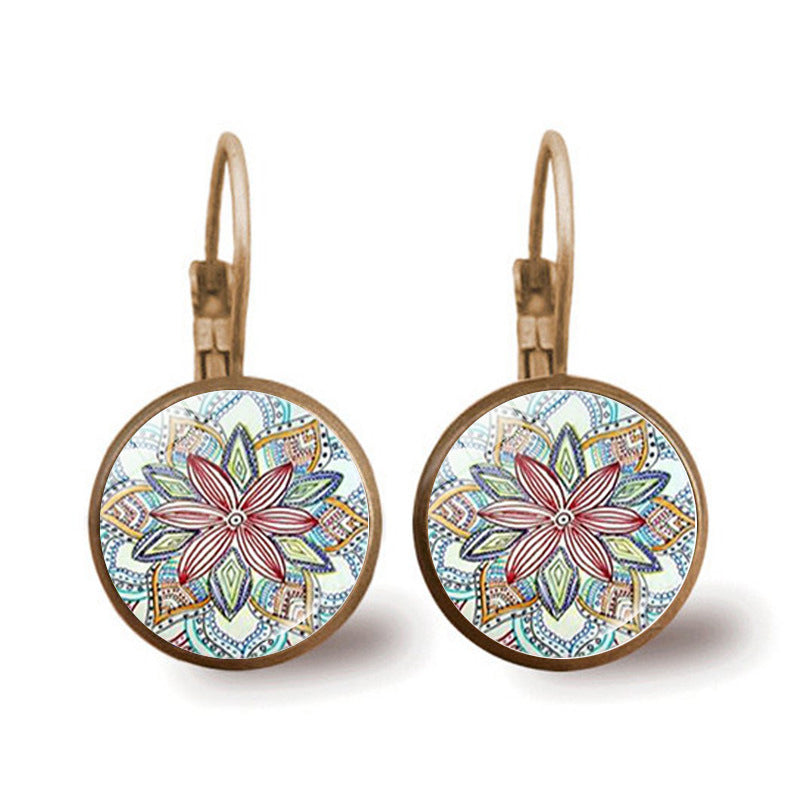 Wholesale Mandala Alloy Earrings